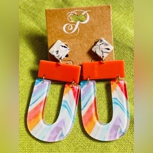 Plunder Multicolor Statement Earrings